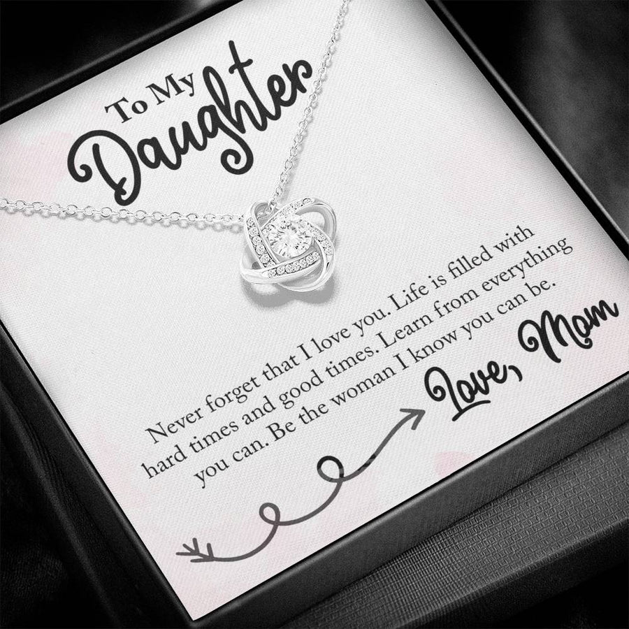 To My Daughter Necklace from Mom, Learn from Everything You Can
