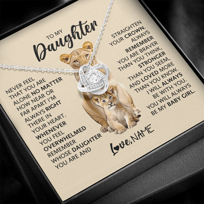 Load image into Gallery viewer, To My Daughter Never Feel That You Are Alone No Matter How near or Far Apart I&amp;#39;m Always Right There
