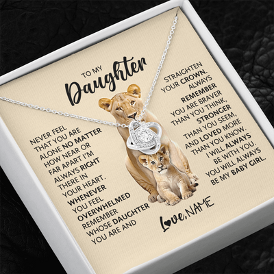 Load image into Gallery viewer, To My Daughter Never Feel That You Are Alone No Matter How near or Far Apart I&amp;#39;m Always Right There
