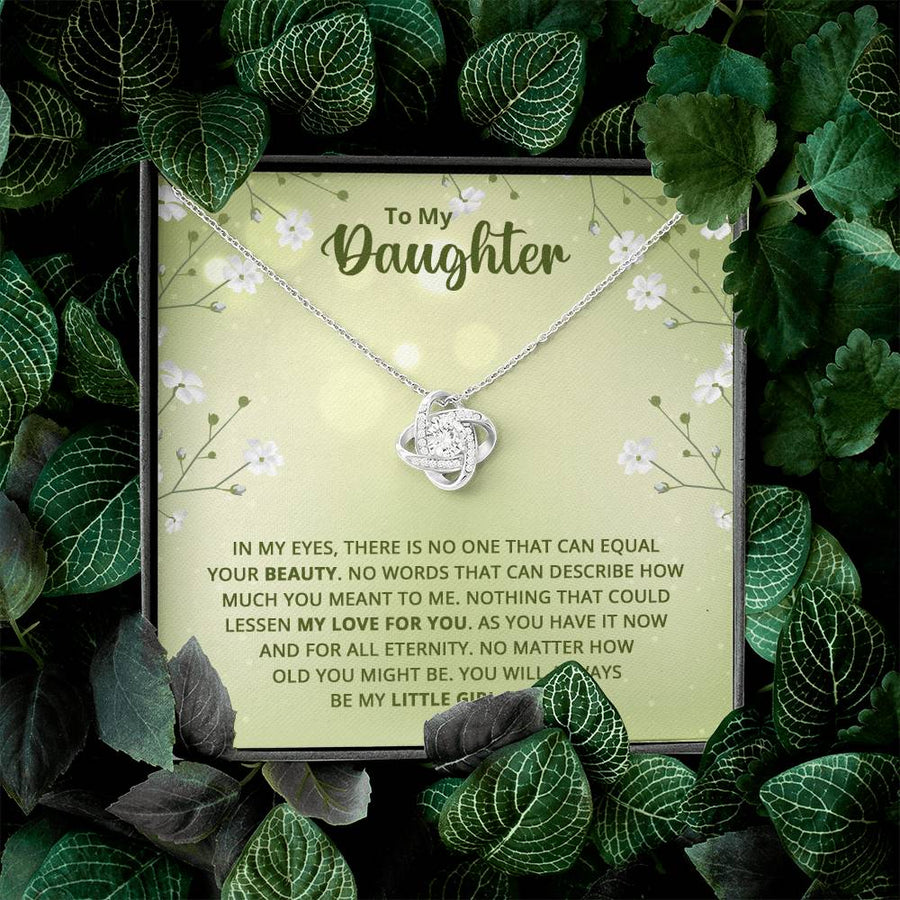 To My Daughter Necklace from Mom, Birthday Necklace for Daughter from Mom and Dad