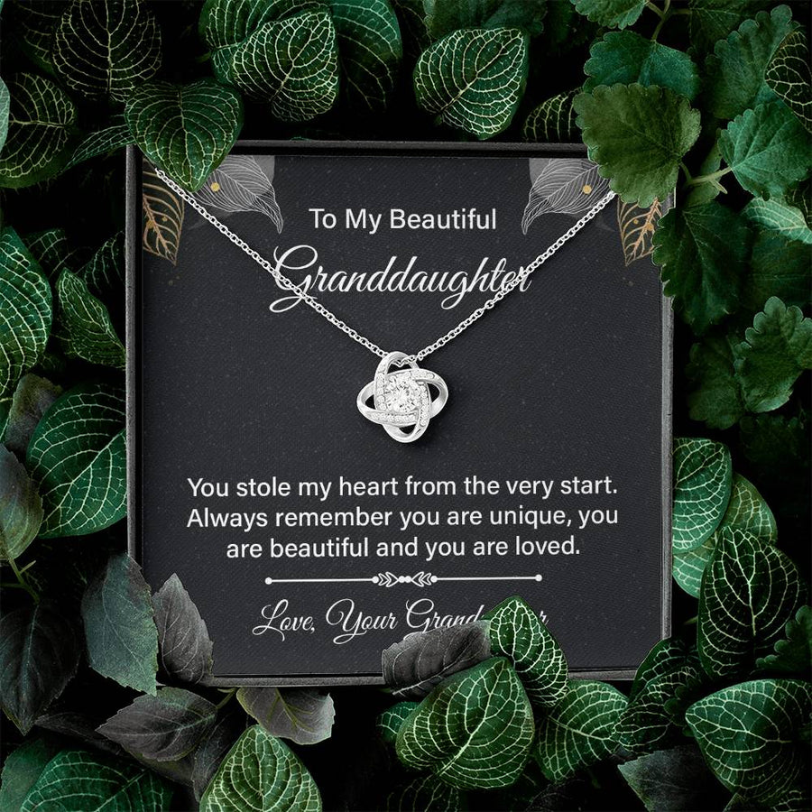 To My Granddaughter Necklace from Nana, Birthday Present for Granddaughter from Grandma