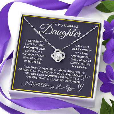 Load image into Gallery viewer, Daughter Gifts from Mom and Dad, Necklace &amp;amp; Message Card &amp;amp; LED Gift Box for Birthday, or Christmas

