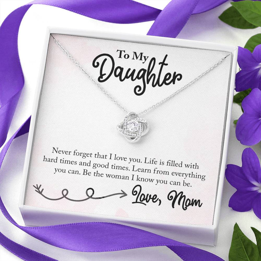 To My Daughter Necklace from Mom, Learn from Everything You Can