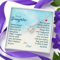 Load image into Gallery viewer, To My Daughter Necklace from Dad, The Best Things That Ever Happened to Me

