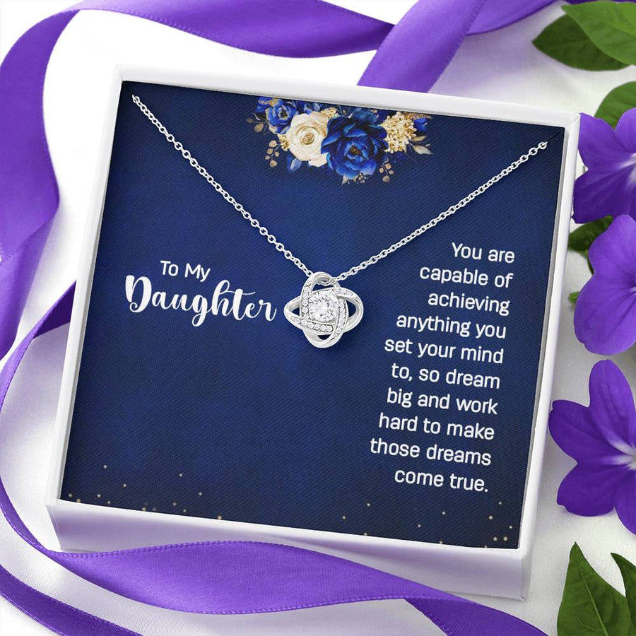Daughter Necklace from Mom and Dad, Unique Birthday Gifts for Daughter from Mom