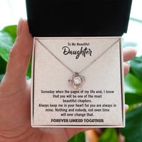 Load image into Gallery viewer, Love Knot Necklace for Daughter from Dad – Beautiful Gift for Birthday, Graduation, or Wedding Day
