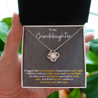 Load image into Gallery viewer, To My Granddaughter Love Knot Necklace Perfect Birthday Christmas Gifts from Grandma Grandpa
