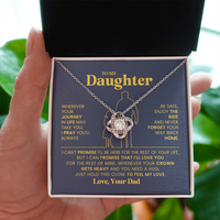 Load image into Gallery viewer, To My Daughter Necklace, Daughter Necklaces from Mom and Dad, Birthday Gifts from Mother or Father
