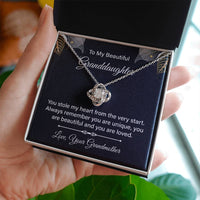 Load image into Gallery viewer, To My Granddaughter Necklace from Nana, Birthday Present for Granddaughter from Grandma
