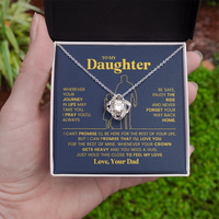 Load image into Gallery viewer, To My Daughter Necklace, Daughter Necklaces from Mom and Dad, Birthday Gifts from Mother or Father
