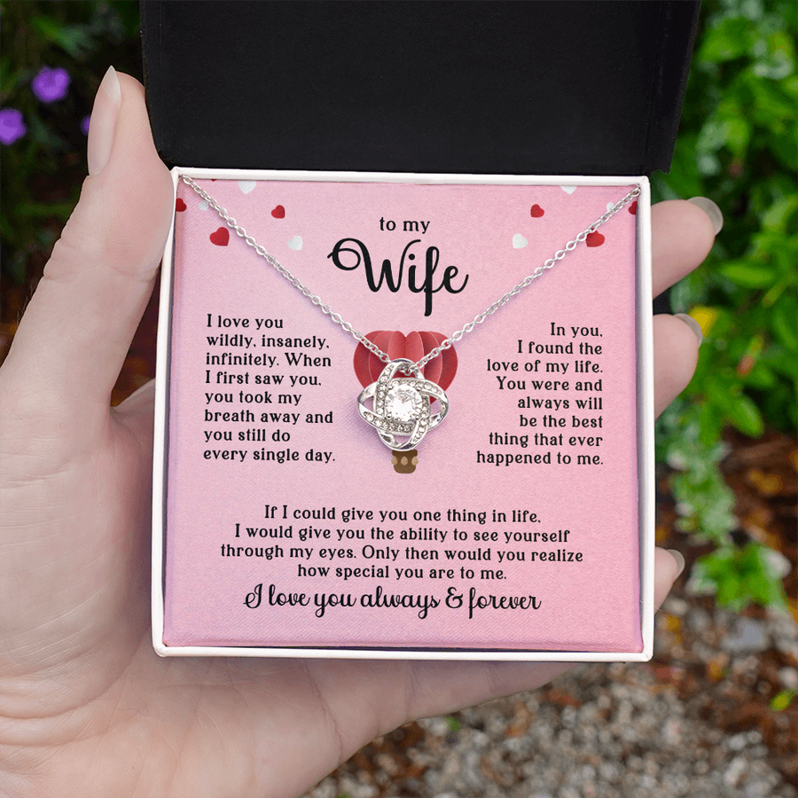 To My Wife Necklace, When I First Saw You, You Took My Breath Away and You Still Do Every Single Day