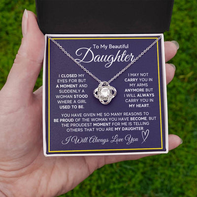 Load image into Gallery viewer, Daughter Gifts from Mom and Dad, Necklace &amp;amp; Message Card &amp;amp; LED Gift Box for Birthday, or Christmas
