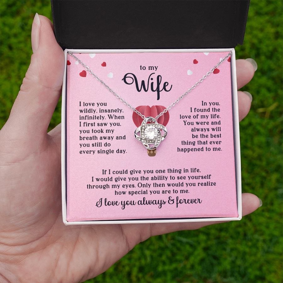 To My Wife Necklace, When I First Saw You, You Took My Breath Away and You Still Do Every Single Day