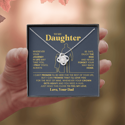 Load image into Gallery viewer, To My Daughter Necklace, Daughter Necklaces from Mom and Dad, Birthday Gifts from Mother or Father

