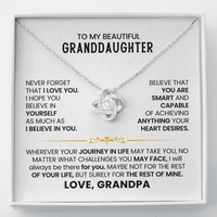 Load image into Gallery viewer, To My Beautiful Granddaughter Necklace, Believe in Yourself as Much as I Believe in You
