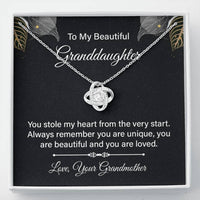 Load image into Gallery viewer, To My Granddaughter Necklace from Nana, Birthday Present for Granddaughter from Grandma
