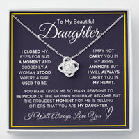 Load image into Gallery viewer, Daughter Gifts from Mom and Dad, Necklace &amp; Message Card &amp; LED Gift Box for Birthday, or Christmas

