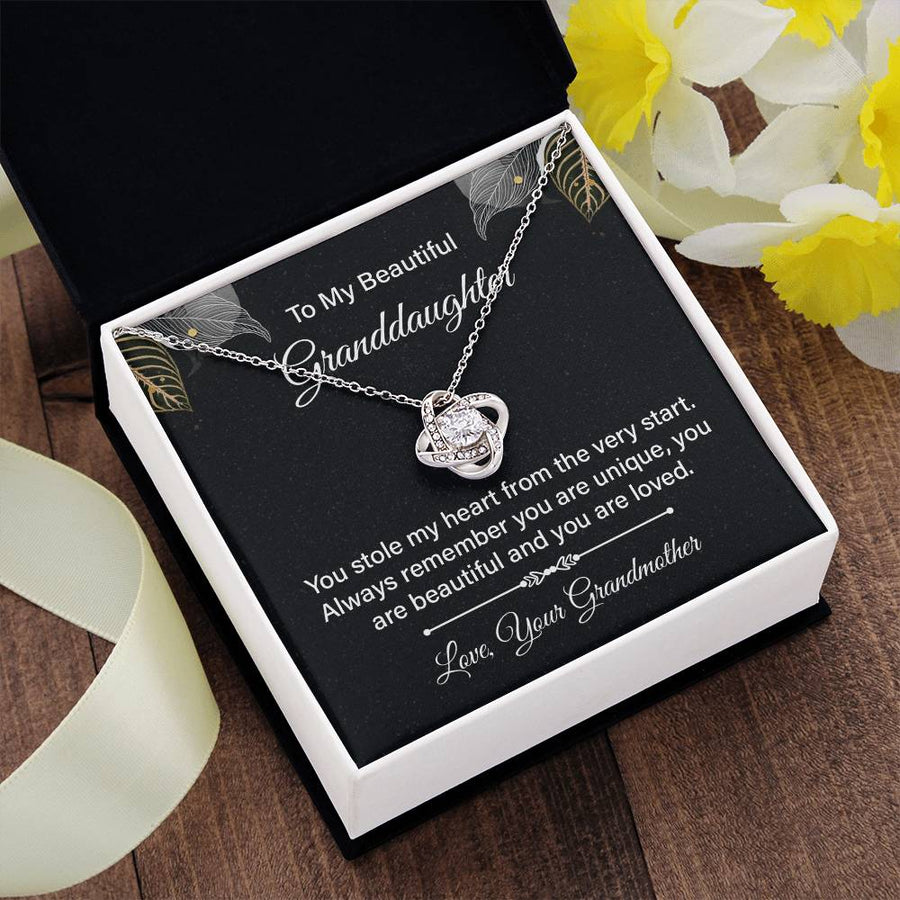 To My Granddaughter Necklace from Nana, Birthday Present for Granddaughter from Grandma