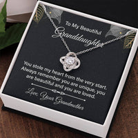 Load image into Gallery viewer, To My Granddaughter Necklace from Nana, Birthday Present for Granddaughter from Grandma
