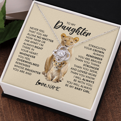 Load image into Gallery viewer, To My Daughter Never Feel That You Are Alone No Matter How near or Far Apart I&amp;#39;m Always Right There
