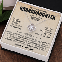 Load image into Gallery viewer, To My Granddaughter Necklace from Grandpa, Life Is a Journey Full of Challenges Just Do Your Best

