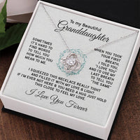 Load image into Gallery viewer, To My Granddaughter Necklace, Sometimes It&#39;s Hard to Find Words to Tell You How Much You Mean to Me
