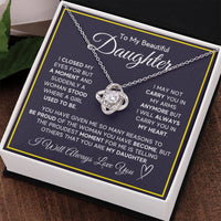 Load image into Gallery viewer, Daughter Gifts from Mom and Dad, Necklace &amp; Message Card &amp; LED Gift Box for Birthday, or Christmas
