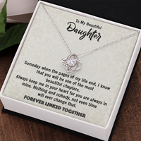 Load image into Gallery viewer, Love Knot Necklace for Daughter from Dad – Beautiful Gift for Birthday, Graduation, or Wedding Day

