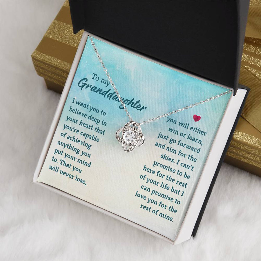 Granddaughter Necklace from Grandma, Special Birthday Gifts for Granddaughter from Nana