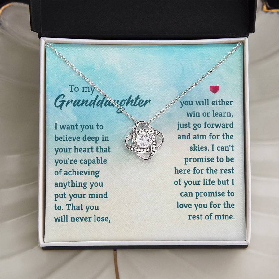Granddaughter Necklace from Grandma, Special Birthday Gifts for Granddaughter from Nana
