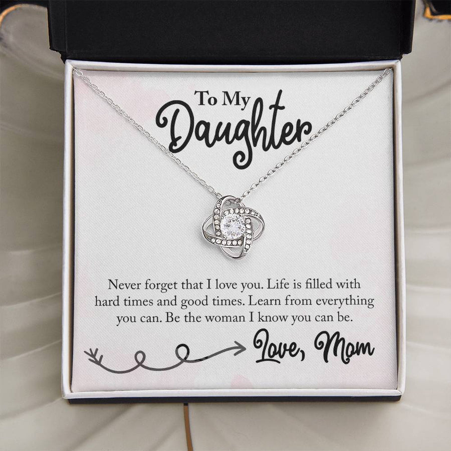 To My Daughter Necklace from Mom, Learn from Everything You Can