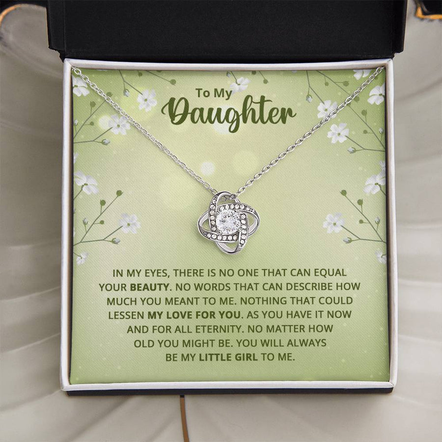 To My Daughter Necklace from Mom, Birthday Necklace for Daughter from Mom and Dad