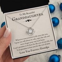 Load image into Gallery viewer, To My Beautiful Granddaughter Necklace from Grandpa, Never Forget Your Way Back Home
