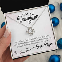 Load image into Gallery viewer, To My Daughter Necklace from Mom, Learn from Everything You Can
