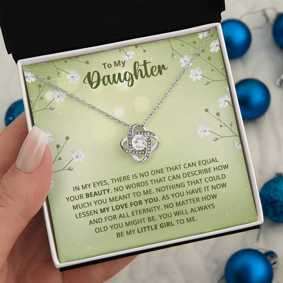 To My Daughter Necklace from Mom, Birthday Necklace for Daughter from Mom and Dad