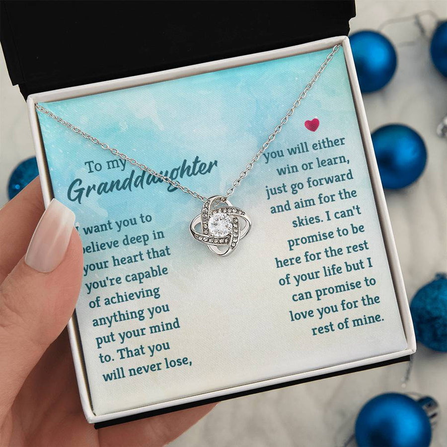 Granddaughter Necklace from Grandma, Special Birthday Gifts for Granddaughter from Nana