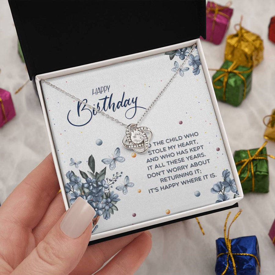 Best Gifts for Teenage Girls, Birthday Love Knot Necklace for Daughter Granddaughter