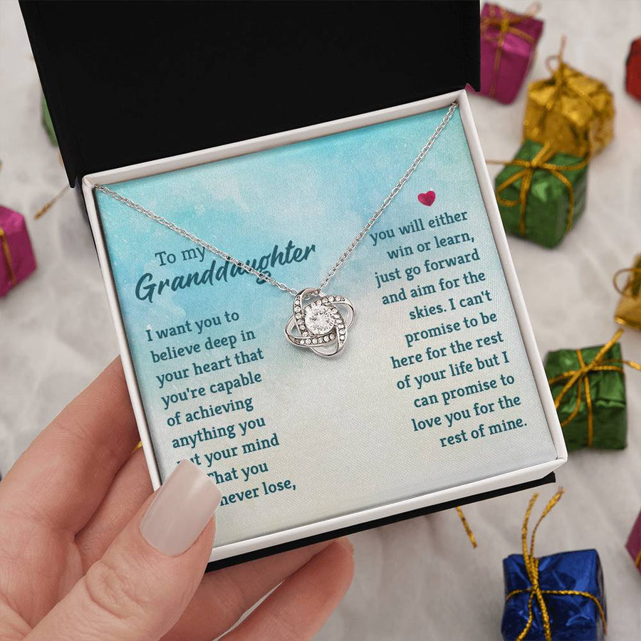 Granddaughter Necklace from Grandma, Special Birthday Gifts for Granddaughter from Nana