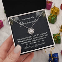 Load image into Gallery viewer, To My Granddaughter Necklace from Nana, Birthday Present for Granddaughter from Grandma
