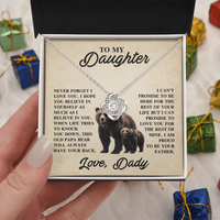 Load image into Gallery viewer, To My Daughter Love Knot Necklace – Unbreakable Bond Jewelry Gift for Birthday or Holiday
