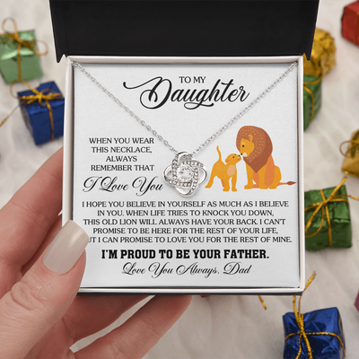 Load image into Gallery viewer, To My Daughter Necklace from Dad, Birthday Gifts for Daughter, I&amp;#39;m Proud to Be Your Father
