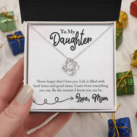 Load image into Gallery viewer, To My Daughter Necklace from Mom, Learn from Everything You Can
