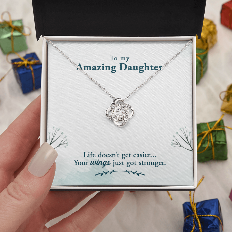 To My Daughter Necklace – Personalized Gift from Mom or Dad | Meaningful Birthday Jewelry for Her