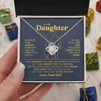 Load image into Gallery viewer, To My Daughter Necklace, Daughter Necklaces from Mom and Dad, Birthday Gifts from Mother or Father
