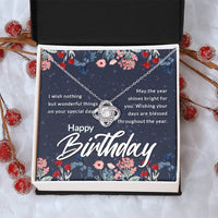 Load image into Gallery viewer, Birthday Gifts for Her, Birthday Love Knot Necklace for Women
