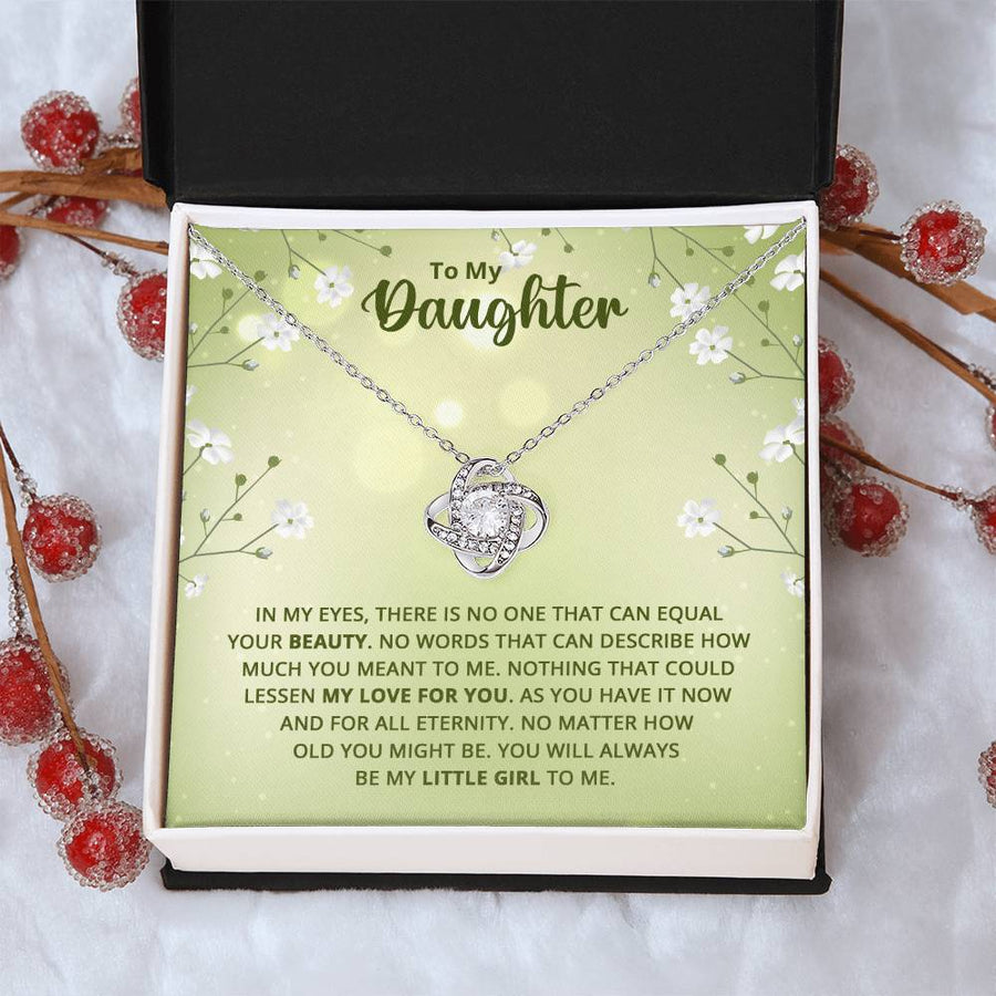 To My Daughter Necklace from Mom, Birthday Necklace for Daughter from Mom and Dad
