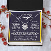 Load image into Gallery viewer, Daughter Gifts from Mom and Dad, Necklace &amp; Message Card &amp; LED Gift Box for Birthday, or Christmas
