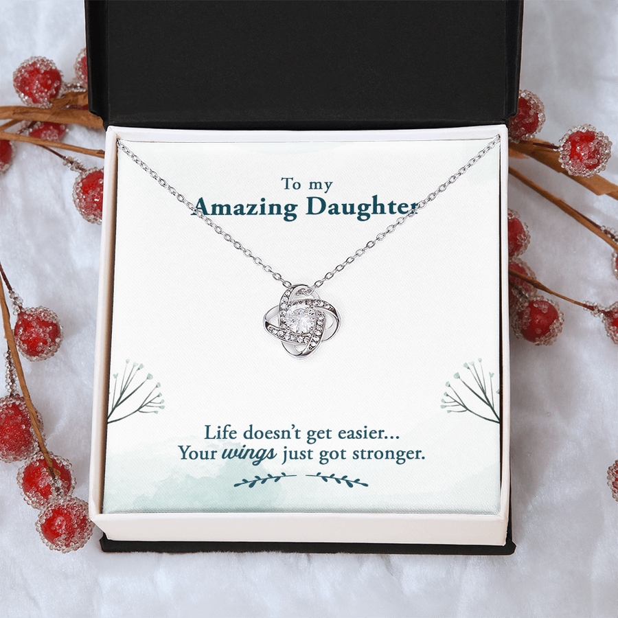 To My Daughter Necklace – Personalized Gift from Mom or Dad | Meaningful Birthday Jewelry for Her