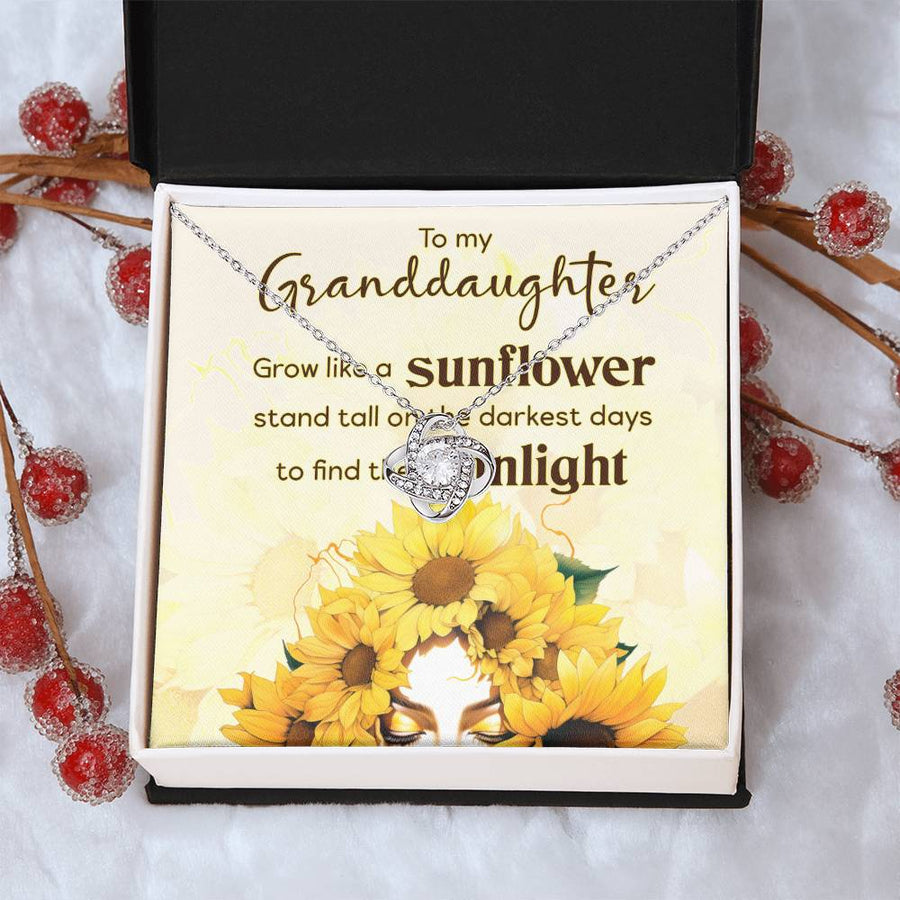 Women Christmas Necklace for Granddaughter from Mimi, Birthday Gifts for Granddaughter from Grandpa