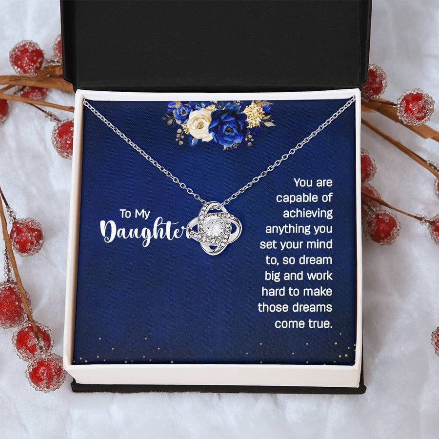 Daughter Necklace from Mom and Dad, Unique Birthday Gifts for Daughter from Mom